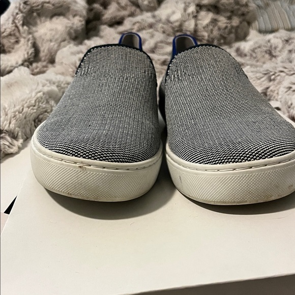 Rothy’s women’s Gray and Blue Slip-On tennis shoes - Picture 9 of 10